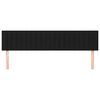 vidaXL gultas galvgaļi, melns, 160x5x78/88 cm, audums