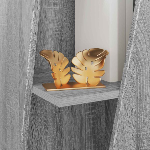 vidaXL Sānu plaukts Pelēks Sonoma 33 x 32 x 70,5 cm Inženierijas koks