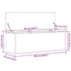 vidaXL Uzglabā&scaron;anas kaste Vecs koks 102 x 35 x 35 cm Inženierijas koks
