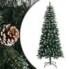 vidaXL mākslīgā Ziemassvētku egle ar statīvu, zaļa, 150 cm, PVC