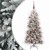 vidaXL Mākslīgā Saliekamā Ziemassvētku Egle 120 cm 150 LED Silti balts