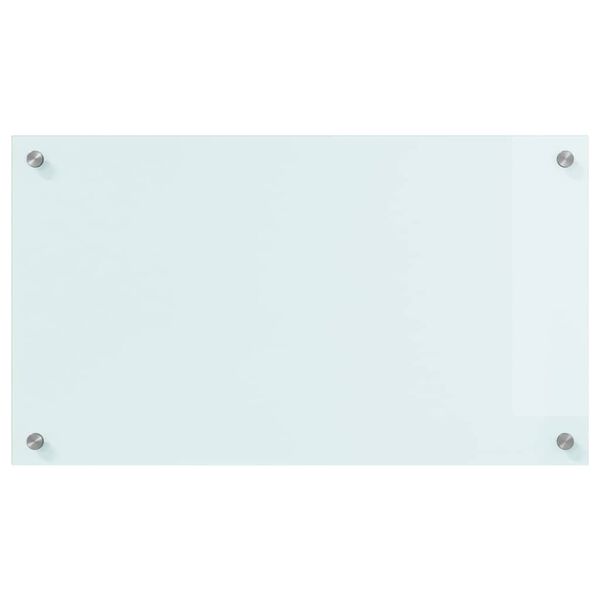 vidaXL Virtuves aizsargpanelis Balts 70 x 40 cm rūdīts stikls