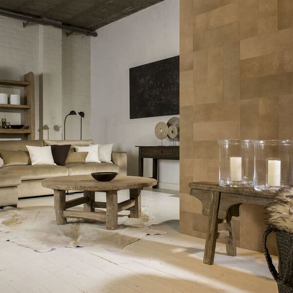 WallArt flīzes Nathan, 16 gab., senatnīgi brūnas, āda