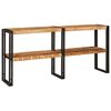 vidaXL Konsoles galds Brūna 160 x 33 x 75 cm Cieta mango koksne