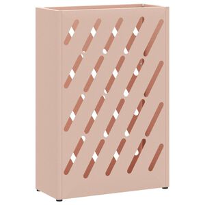 vidaXL Lietus lietussarga statīvs Rozā 28 x 12 x 41 cm Tērauds