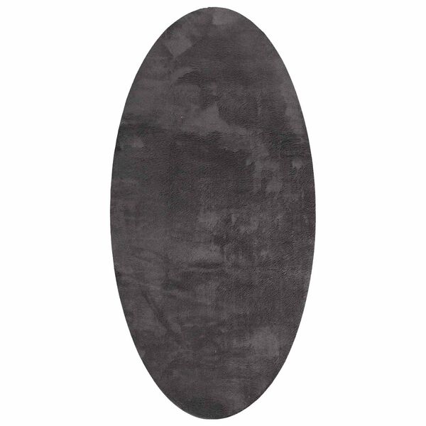 vidaXL Paklājs HUARTE Antracīts 100 x 200 cm 100% poliesters