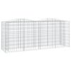 vidaXL arkveida gabiona grozs, 200x50x100 cm, cinkota dzelzs