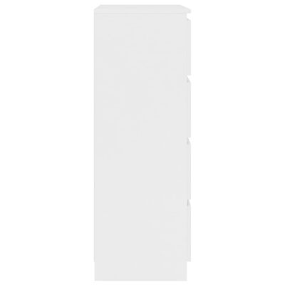 vidaXL kumode, balta, 60x35x98,5 cm, inženierijas koks