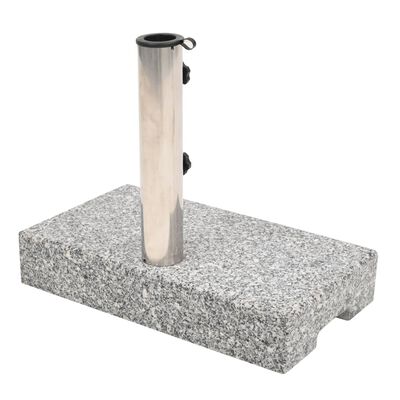 vidaXL saulessarga pamatne, taisnstūra forma, 25 kg, granīts