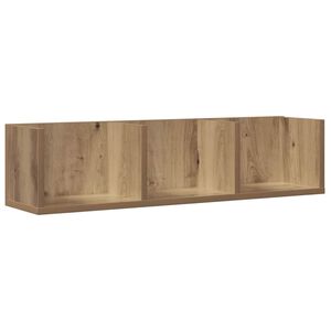 vidaXL CD sienas plaukts ozolkoka amatnieks 75x18x18 cm skaidu plāksne