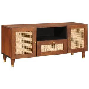 vidaXL Televizora skapī&scaron;a Brūna 105 x 33,5 x 46 cm Cieta mango koksne