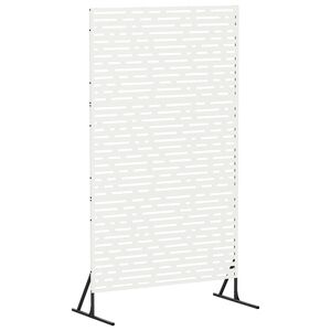 vidaXL Privātuma ekrāns 100 x 50 x 180 cm Tērauds Balts