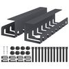vidaXL Galda kabeļu organizators 2 gab. Antracīta 43 x 10 x 10 cm