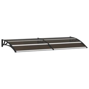 vidaXL durvju jumtiņ&scaron;, melns, 200x75 cm, PC