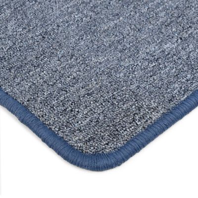 vidaXL paklājs, 80x150 cm, plūksnains, zils