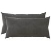 vidaXL Spilvenu pārvalks 2 pcs HEERLEN Tum&scaron;i pelēka 40 x 70 cm Samts