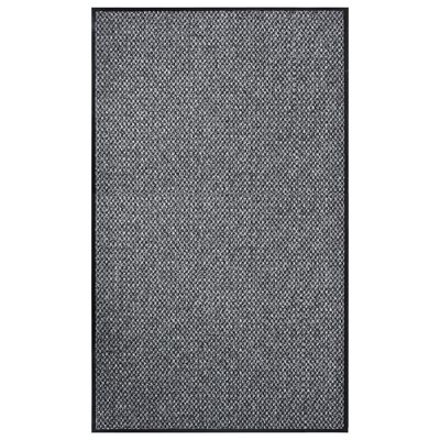 vidaXL durvju paklājs, pelēks, 90x150 cm