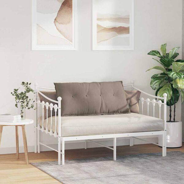 vidaXL Atpakaļ spilvens Pelēkbrūna 100 x 50 cm Mikrofibra