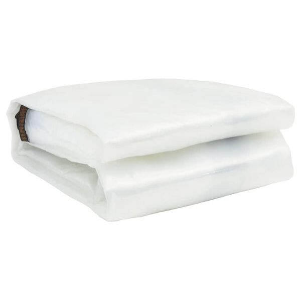 vidaXL Caurspīdīgs brezents ar cilpām 8x12 m Polietilēns