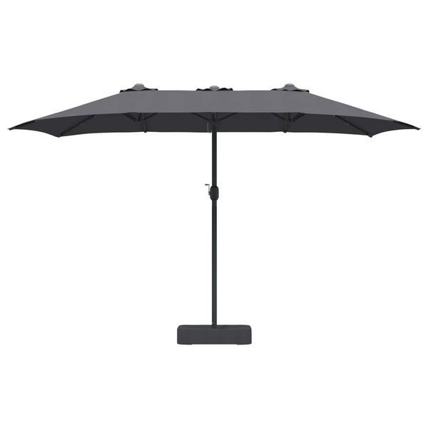 vidaXL Dārza parasols Antracīts 385 x 209 x 244 cm Poliesters