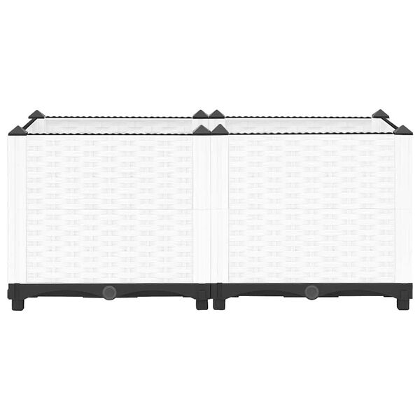 vidaXL puķu kaste, 80x40x38 cm, polipropilēns