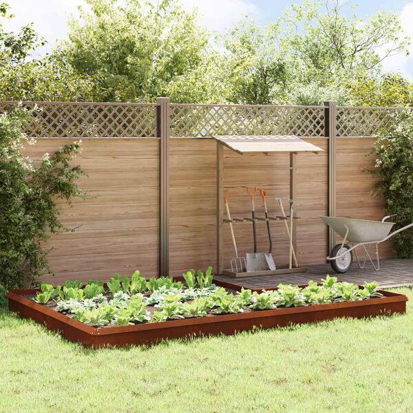 vidaXL Gliemežu sētas 16 pcs Rūsa Novecināts tērauds