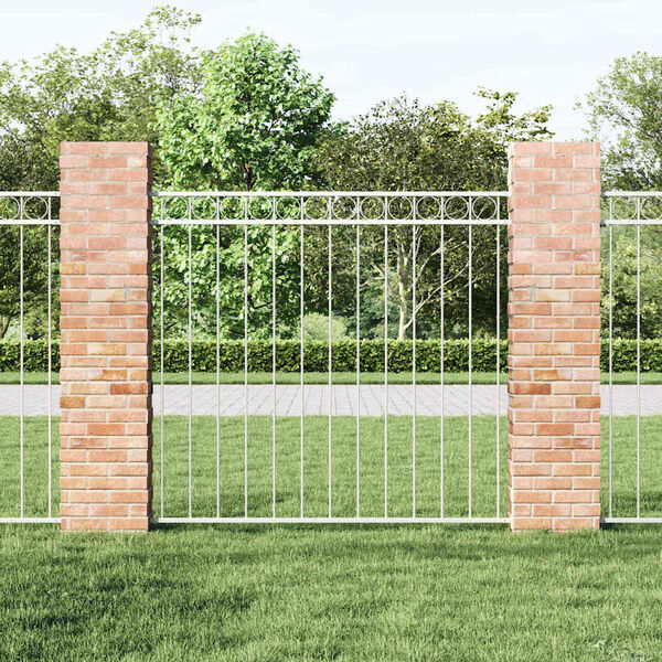 vidaXL Žoga elements Assen Balts 170 x 120 cm Tērauds