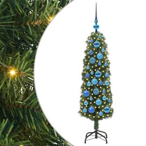 vidaXL Mākslīgā Ziemassvētku eglīte su 150 LED ar statīvu Zaļa 120 cm