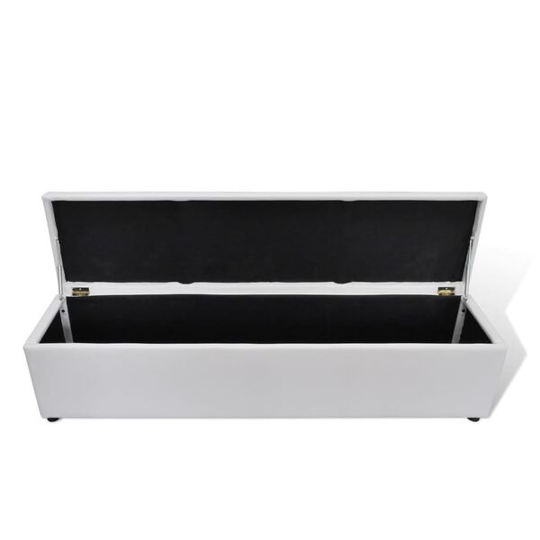 vidaXL uzglabā&scaron;anas sols, balts, 168x44x44 cm