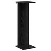 vidaXL Augu statīvs Melns ozols 25 x 25,5 x 80,5 cm Inženierijas koks