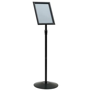 vidaXL Pedestāla plakātu statīvs Sudraba a3 PVC un tērauds