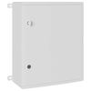 vidaXL Kontroles skapis Pelēka 57 x 23 x 60 cm ABS plastmasa