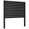 vidaXL gultas galvgalis, melns, 81x4x100 cm, priedes masīvkoks
