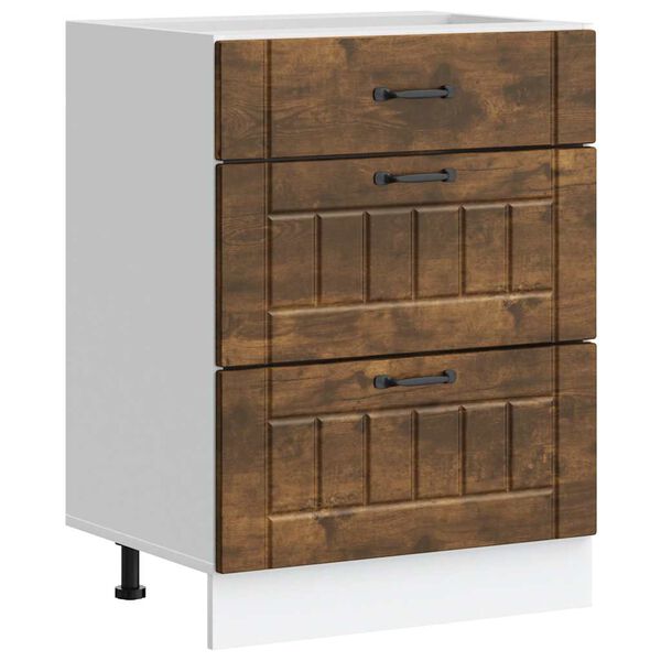 vidaXL virtuves apak&scaron;ējai skapītis, Lucca, ozolkoka krāsa