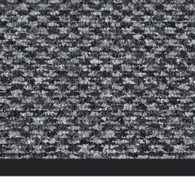 vidaXL durvju paklājs, pelēks, 90x150 cm