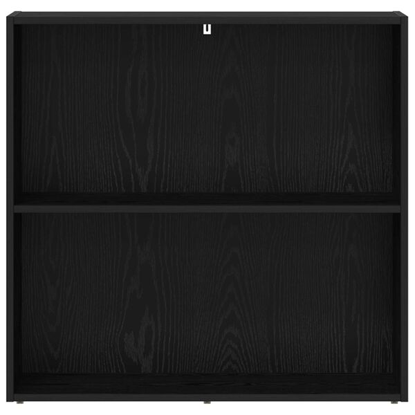 vidaXL Grāmatu plaukts Melns ozolkoks 60 x 30 x 76.5 cm