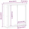 vidaXL vannas istabas sienas skapis ar spoguli 60x21x60 cm