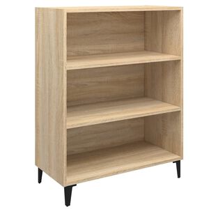 vidaXL kumode, ozolkoka krāsa, 69,5x32,5x90 cm, inženierijas koks