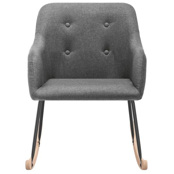 vidaXL &scaron;ūpuļkrēsls, gai&scaron;i pelēks audums