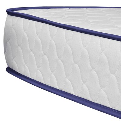 vidaXL gulta ar atmiņas efekta matraci, 90x200 cm, brūns audums