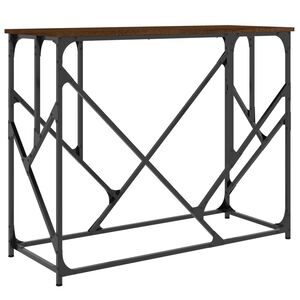 vidaXL konsoles galdiņ&scaron;, brūns, 100x40x80 cm, inženierijas koks