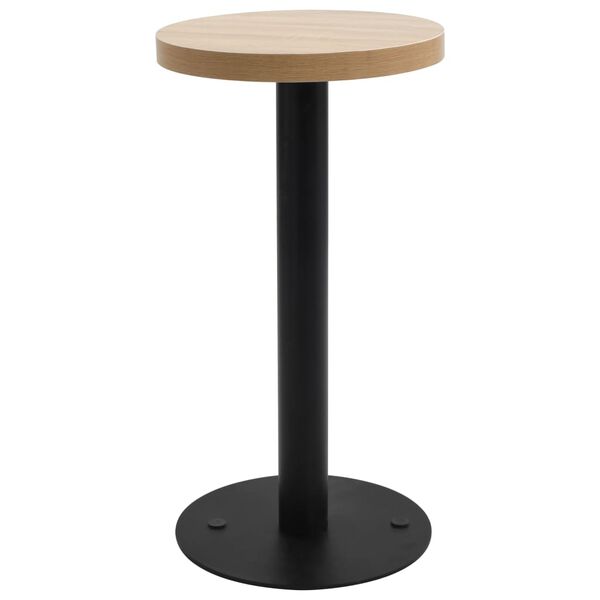 vidaXL bistro galds, gaiši brūns, 40 cm, MDF