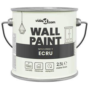 vidaXL Sienu krāsa Brūna 2,5 L Sienas druka