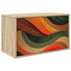 vidaXL Sienā montējams TV skapis BONN 69 x 33 x 40 cm Sonomas ozols