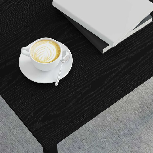 vidaXL Kafijas galdiņ&scaron; Melns ozolkoks 60 x 30 x 36 cm