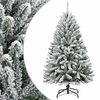vidaXL mākslīgā Ziemassvētku egle ar sniegu, 120 cm