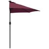 vidaXL Dārza parasols Bordo sarkans 294 x 150 x 224 cm