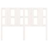 vidaXL gultas galvgalis, balts, 140,5x4x100 cm, priedes masīvkoks