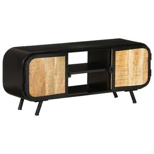 vidaXL TV skapītis, 110x30x45 cm, neapstrādāts mango koks