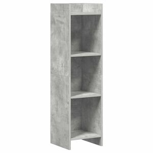 vidaXL Grāmatu skapis Betona pelēks 30 x 30 x 111 cm Inženierijas koks